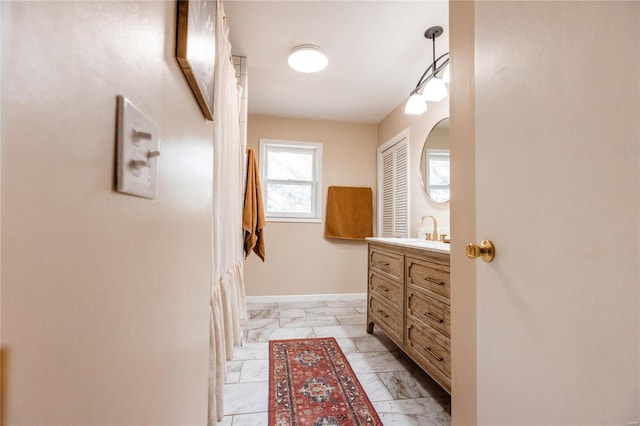 bathroom featuring vanity