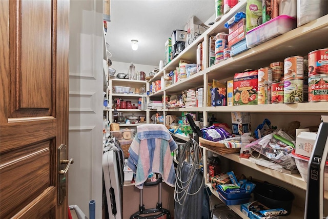 view of pantry