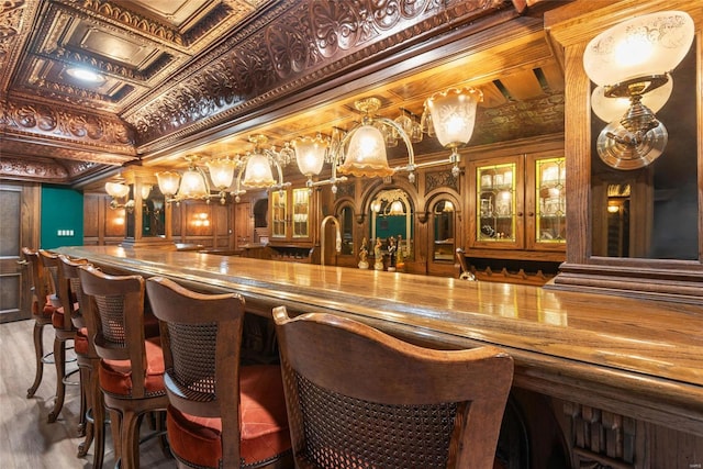 bar with ornamental molding