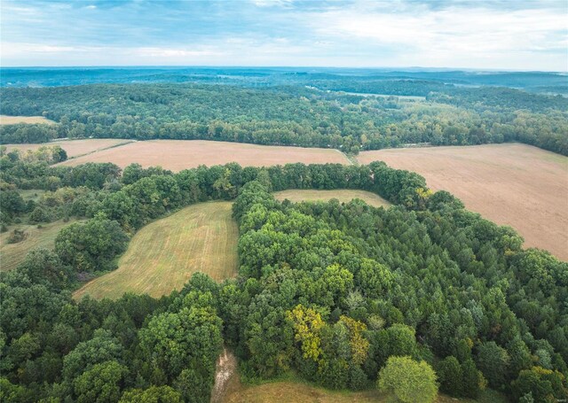 aerial view featuring a rural view