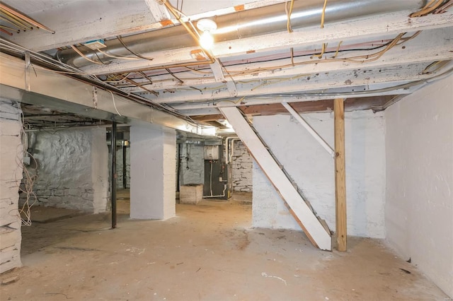 view of basement