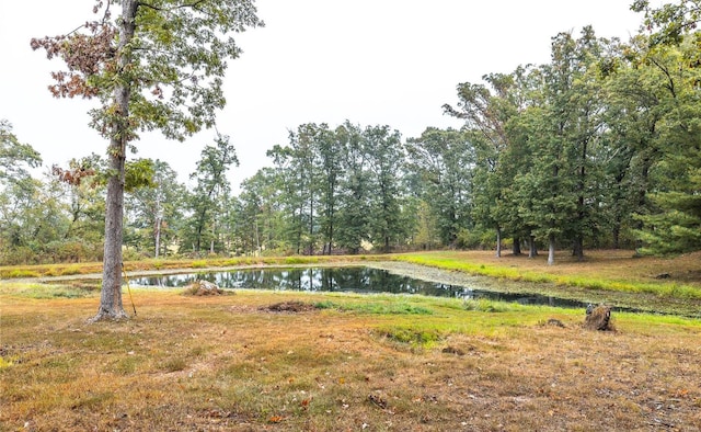 view of property's community with a water view