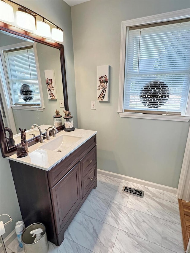 bathroom featuring vanity