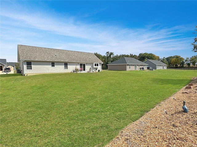 exterior space featuring a yard