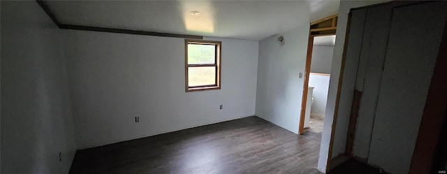 interior space featuring wood-type flooring