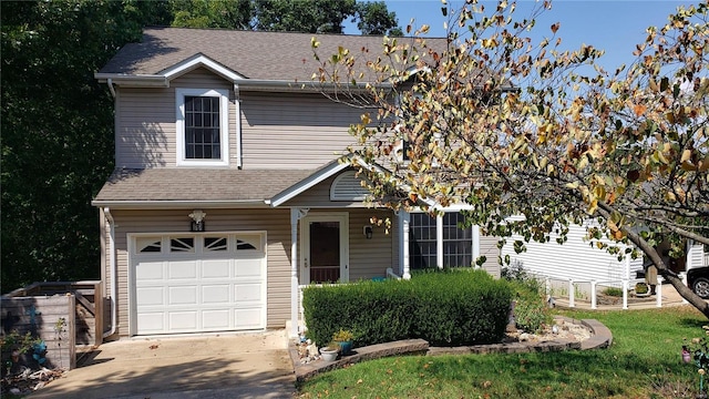 view of front of house featuring a garage