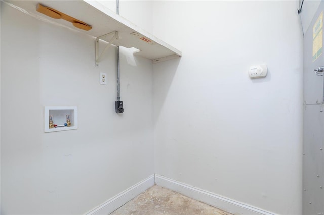 laundry room with hookup for a washing machine