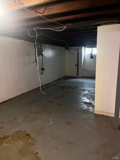 view of basement