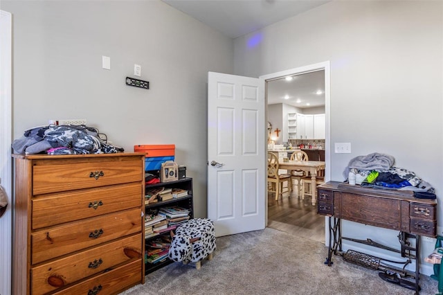 interior space featuring hardwood / wood-style floors