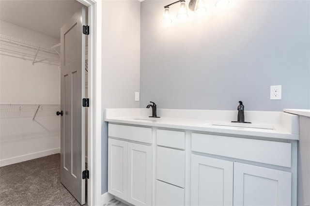 bathroom with vanity