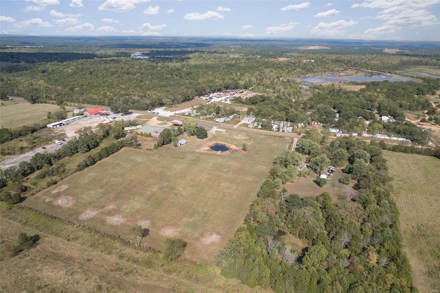 drone / aerial view with a rural view