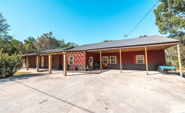 view of rear view of property