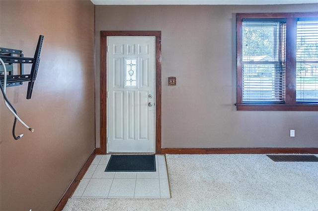 view of foyer entrance