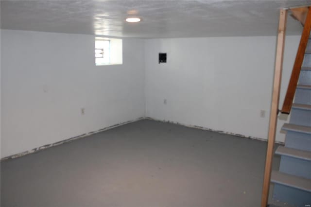 view of basement