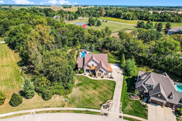 birds eye view of property