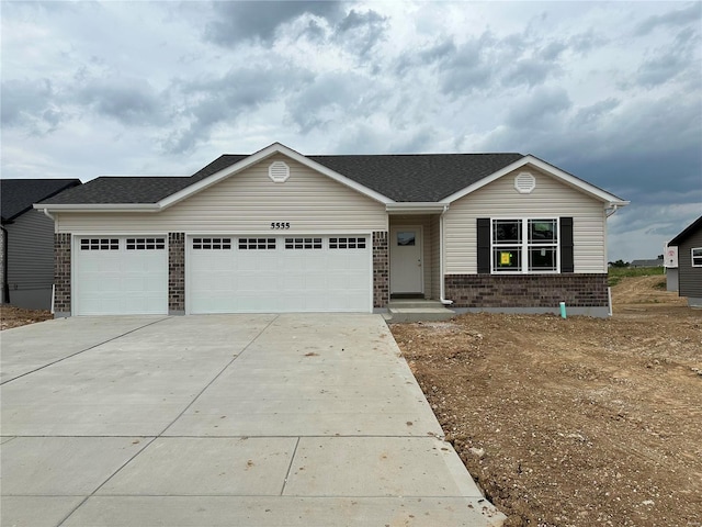 view of front of house featuring a garage