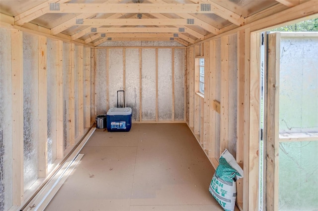 view of storage room