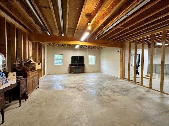 view of basement