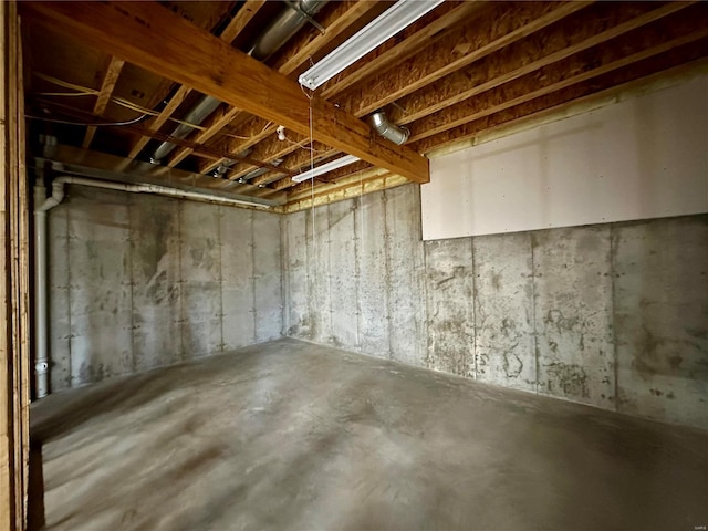 view of basement