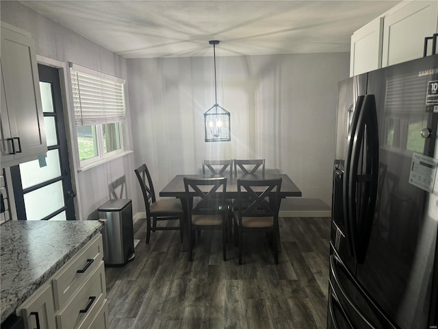 dining room featuring dark hardwood / wood-style floors