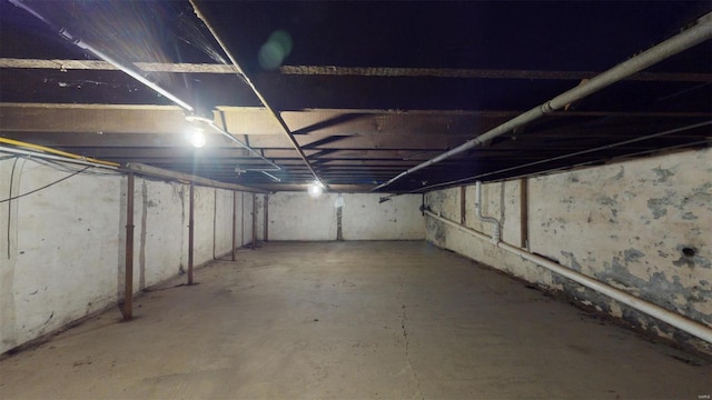 view of basement