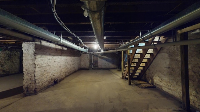 view of basement