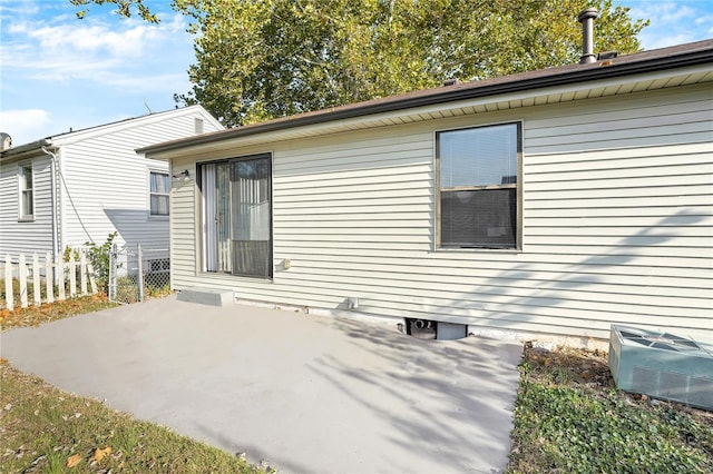 view of home's exterior featuring a patio area