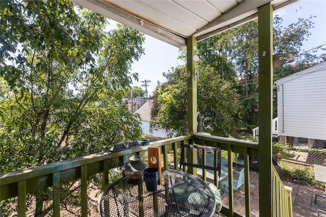 view of balcony