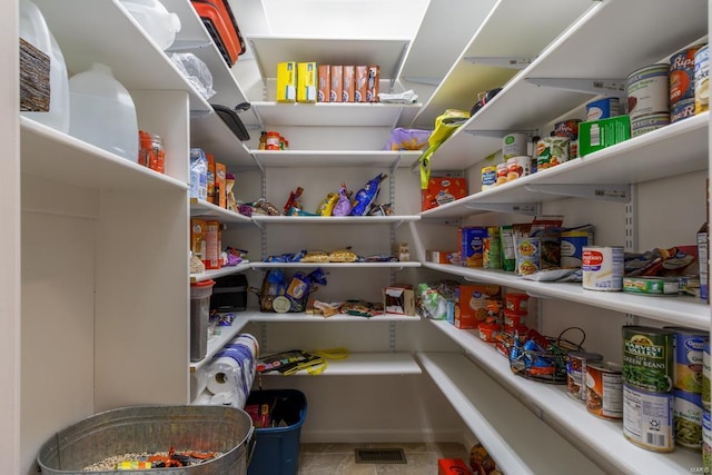 view of pantry