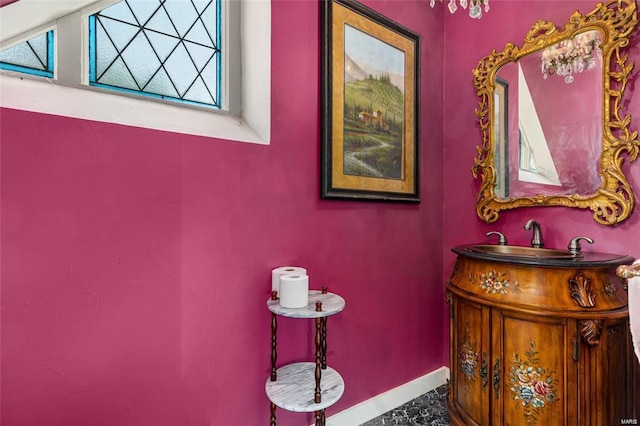 bathroom with vanity