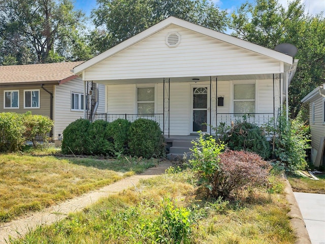 view of front of home with a porch