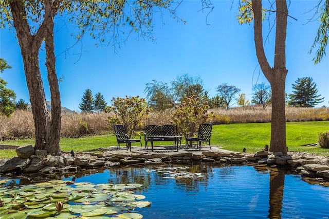 view of water feature