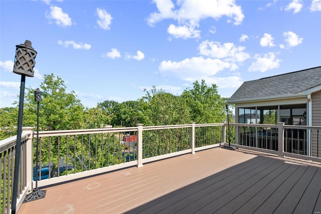 view of wooden terrace