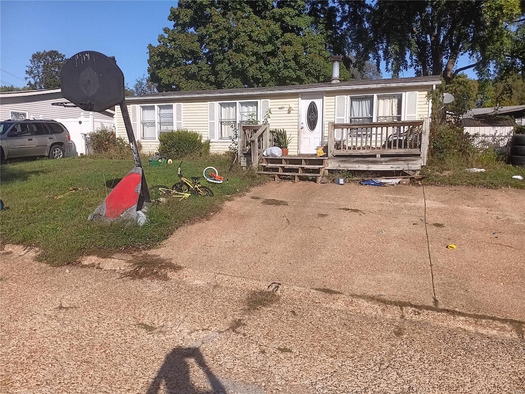 view of manufactured / mobile home