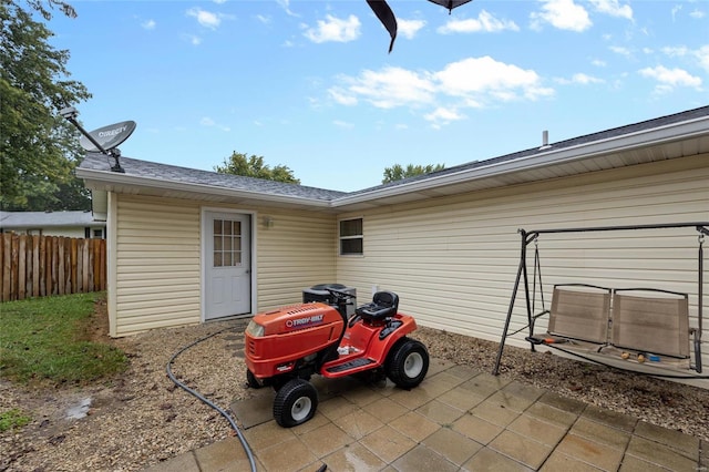 exterior space with a patio area