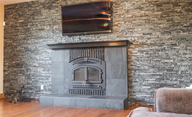 room details with wood-type flooring