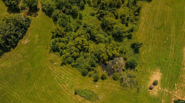 aerial view featuring a rural view