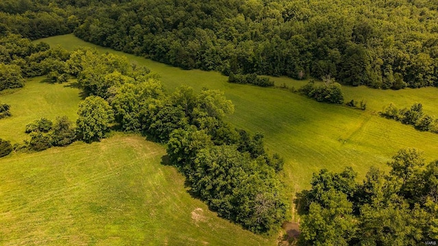 drone / aerial view featuring a rural view