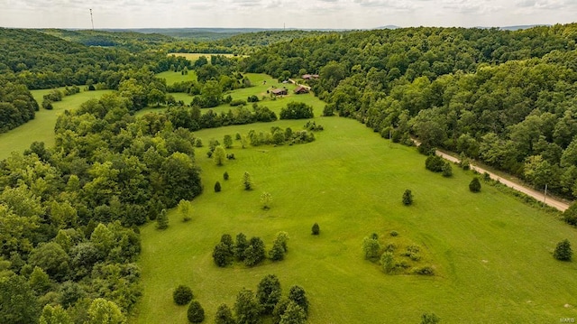 bird's eye view featuring a rural view