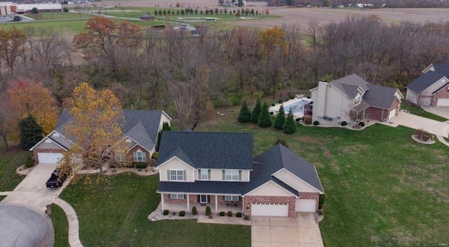 birds eye view of property