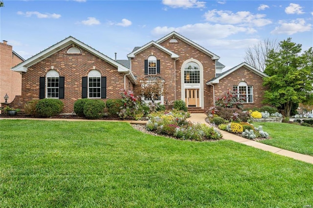 view of property with a front yard