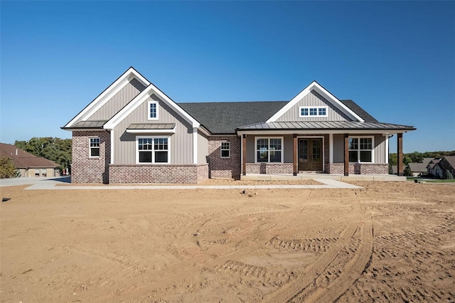 view of front of home with a porch