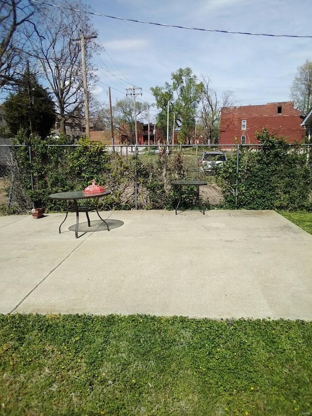 exterior space with fence