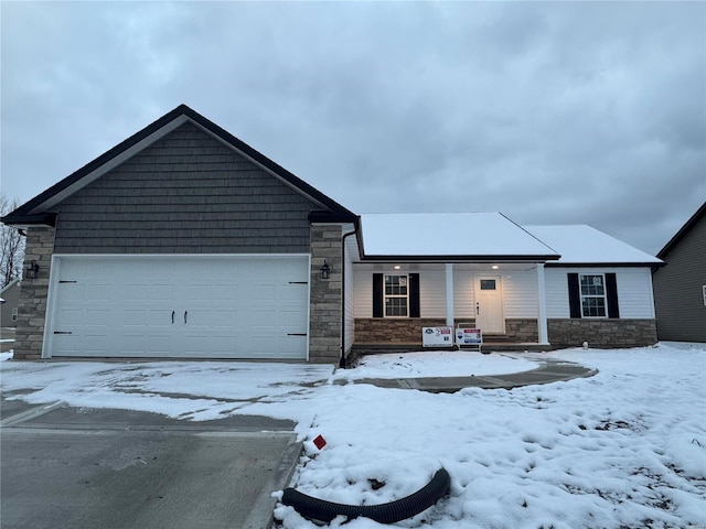 view of front of house featuring a garage