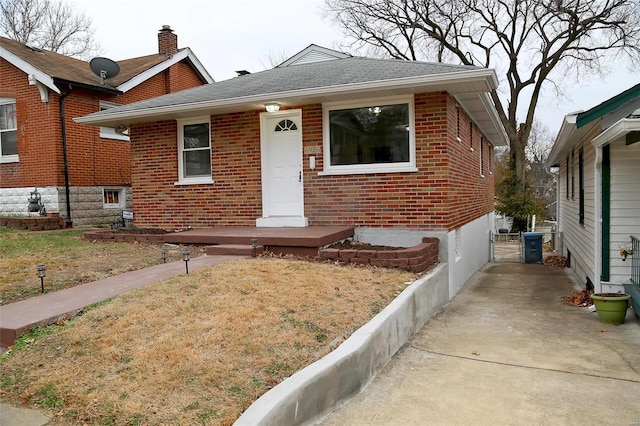 view of bungalow-style home