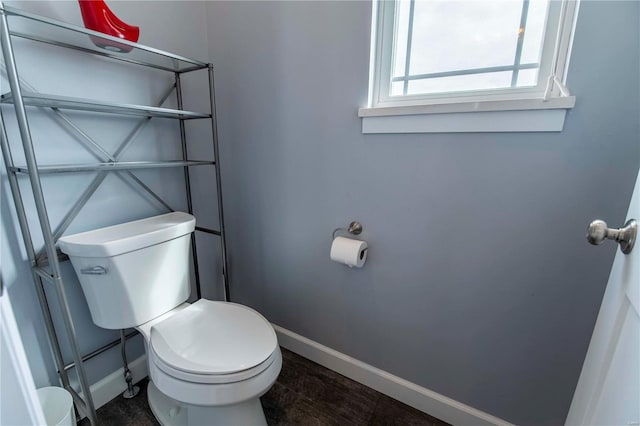 bathroom featuring toilet