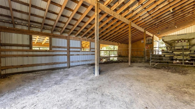 view of horse barn