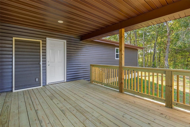 view of wooden terrace