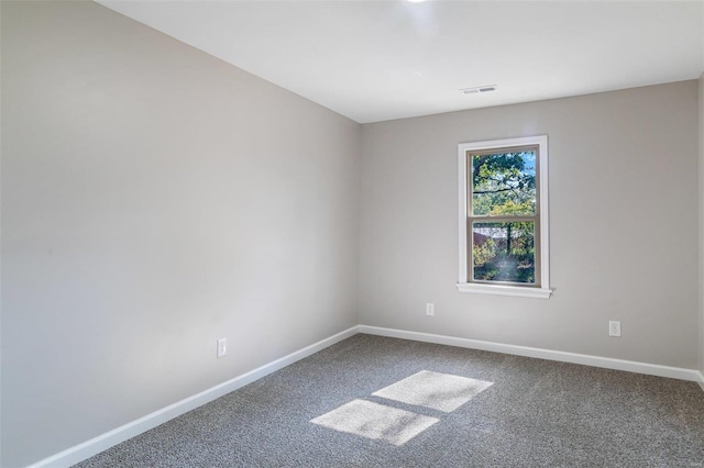 view of carpeted empty room