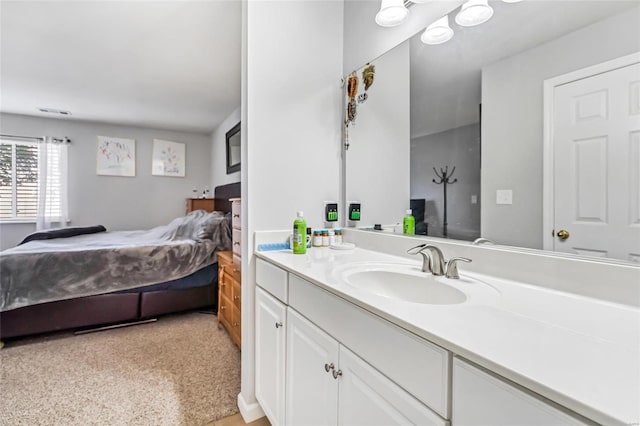 bathroom with vanity